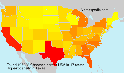 Surname Chapman in USA