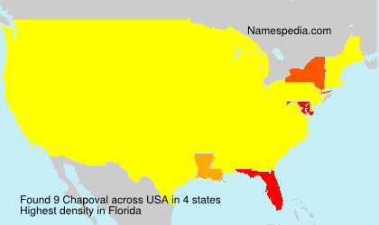 Surname Chapoval in USA