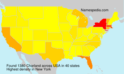 Surname Charland in USA