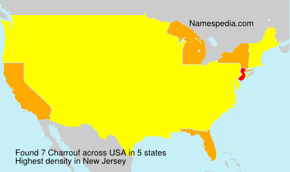 Surname Charrouf in USA