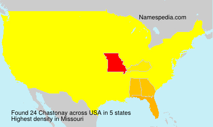 Surname Chastonay in USA