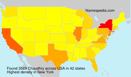 Surname Chaudhry in USA