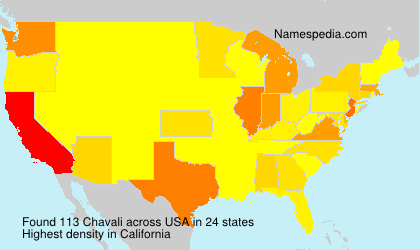 Surname Chavali in USA Surname Chavali in USA
