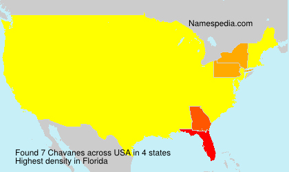 Surname Chavanes in USA