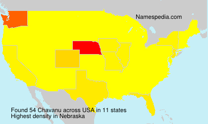 Surname Chavanu in USA
