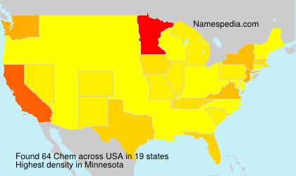 Surname Chem in USA