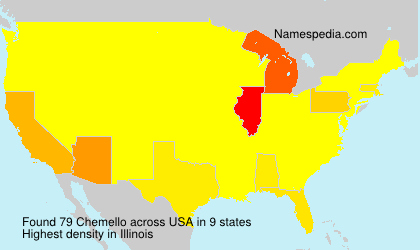 Surname Chemello in USA