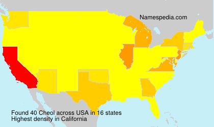 Surname Cheol in USA Surname Cheol in USA