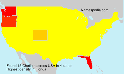 Surname Chetlain in USA