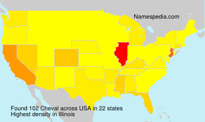 Surname Cheval in USA
