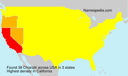 Surname Chiaratti in USA