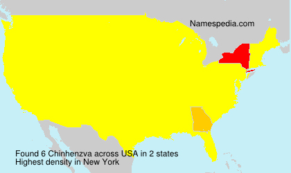 Surname Chinhenzva in USA