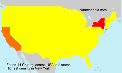 Surname Chirurgi in USA Surname Chirurgi in USA