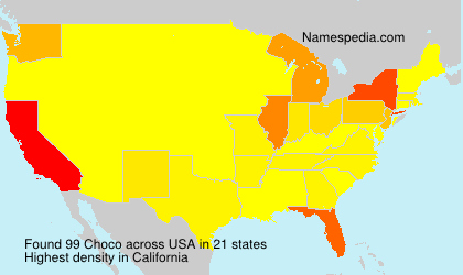 Surname Choco in USA