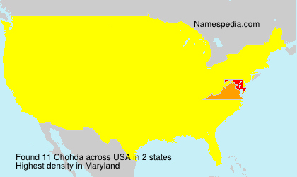 Surname Chohda in USA