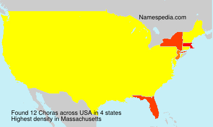 Surname Choras in USA