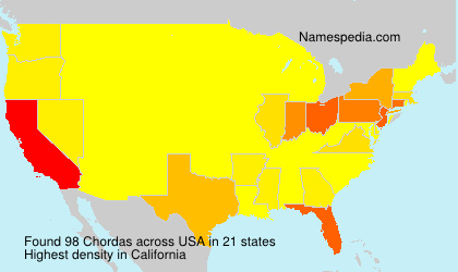 Surname Chordas in USA