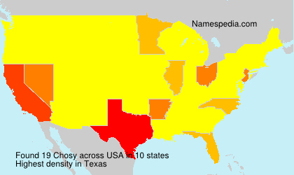 Surname Chosy in USA