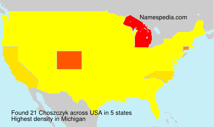 Surname Choszczyk in USA
