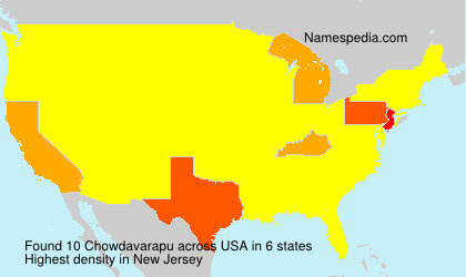 Surname Chowdavarapu in USA