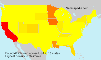 Surname Chozen in USA