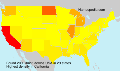 Surname Christl in USA