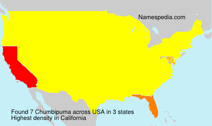 Surname Chumbipuma in USA
