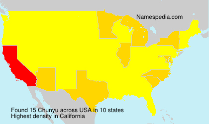 Surname Chunyu in USA Surname Chunyu in USA