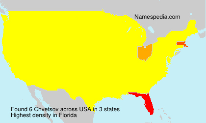 Surname Chvetsov in USA Surname Chvetsov in USA