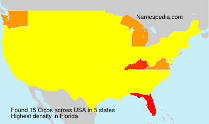 Surname Cicos in USA