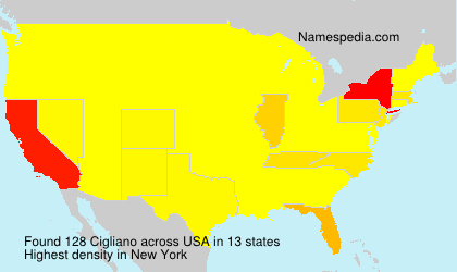 Surname Cigliano in USA