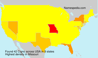 Surname Cigno in USA