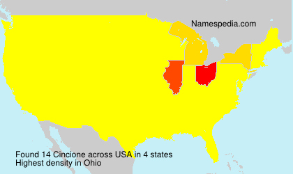 Surname Cincione in USA