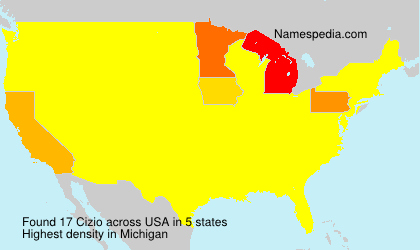 Surname Cizio in USA