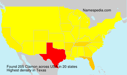 Surname Clamon in USA