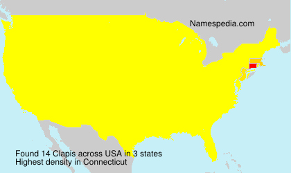 Surname Clapis in USA