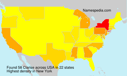 Surname Clarise in USA