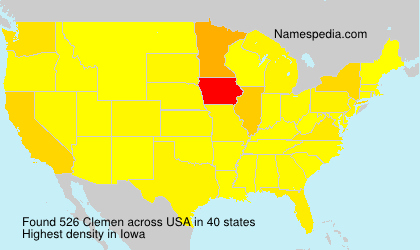 Surname Clemen in USA