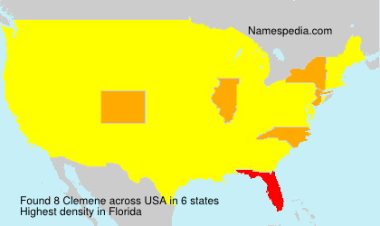 Surname Clemene in USA