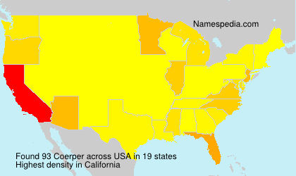 Surname Coerper in USA Surname Coerper in USA