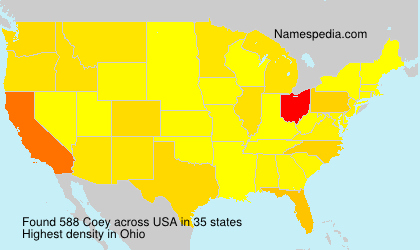 Surname Coey in USA