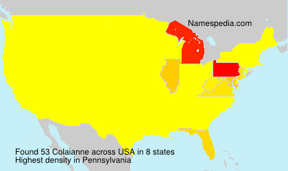 Surname Colaianne in USA