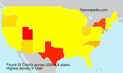Surname Colotla in USA