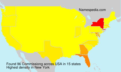 Surname Commissiong in USA