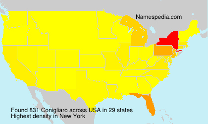 Surname Conigliaro in USA