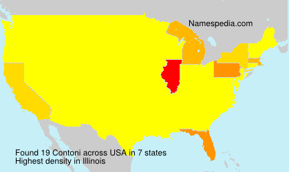 Surname Contoni in USA