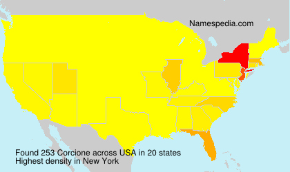 Surname Corcione in USA