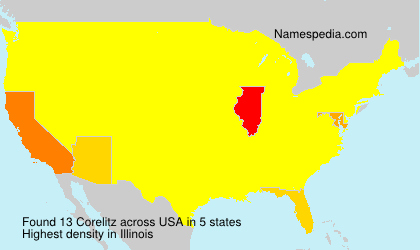 Surname Corelitz in USA
