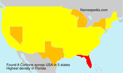Surname Corlione in USA