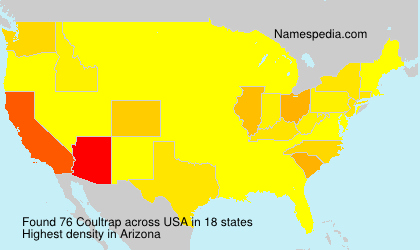 Surname Coultrap in USA